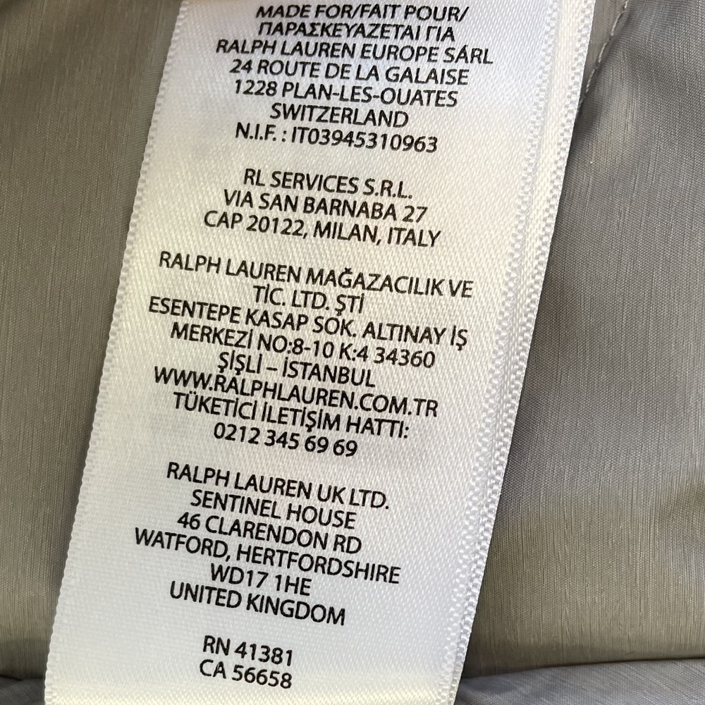$268 Men’s Polo Ralph Lauren Grey Classics Puffer Bomber Jacket Coat 2X 2XL 2XB - Picture 13 of 15